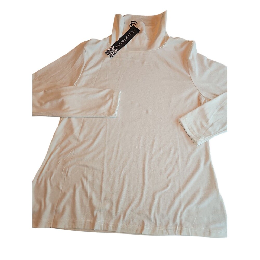 Madison Michelle Womens Turtle Neck Shirt L